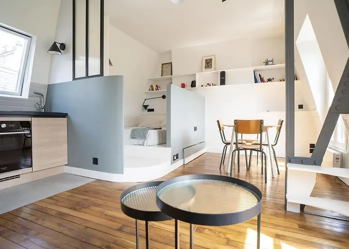 Parisian Cocoon Under The Roofs View Eiffel Tower